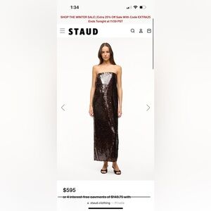 STAUD dress. Worn once in perfect condition